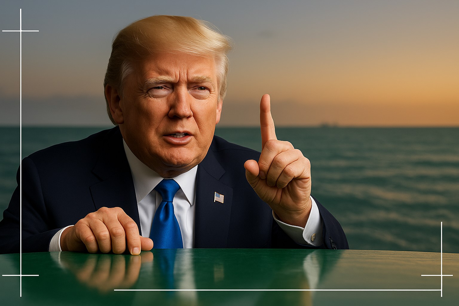 $TRUMP token graphic with a contest entry form and a $300K figure crossed out, representing the clarification that massive holdings are not required to participate.