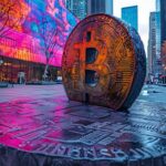 Méliuz logo next to Bitcoin coins and financial documents, with a $26.5M marker indicating planned BTC acquisition as part of a growing corporate treasury strategy.