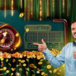 Lucky Green Casino split-screen showing welcome bonuses (free spins, first deposit match) vs. loyalty rewards (VIP perks, cashback), highlighting the benefits of each program.