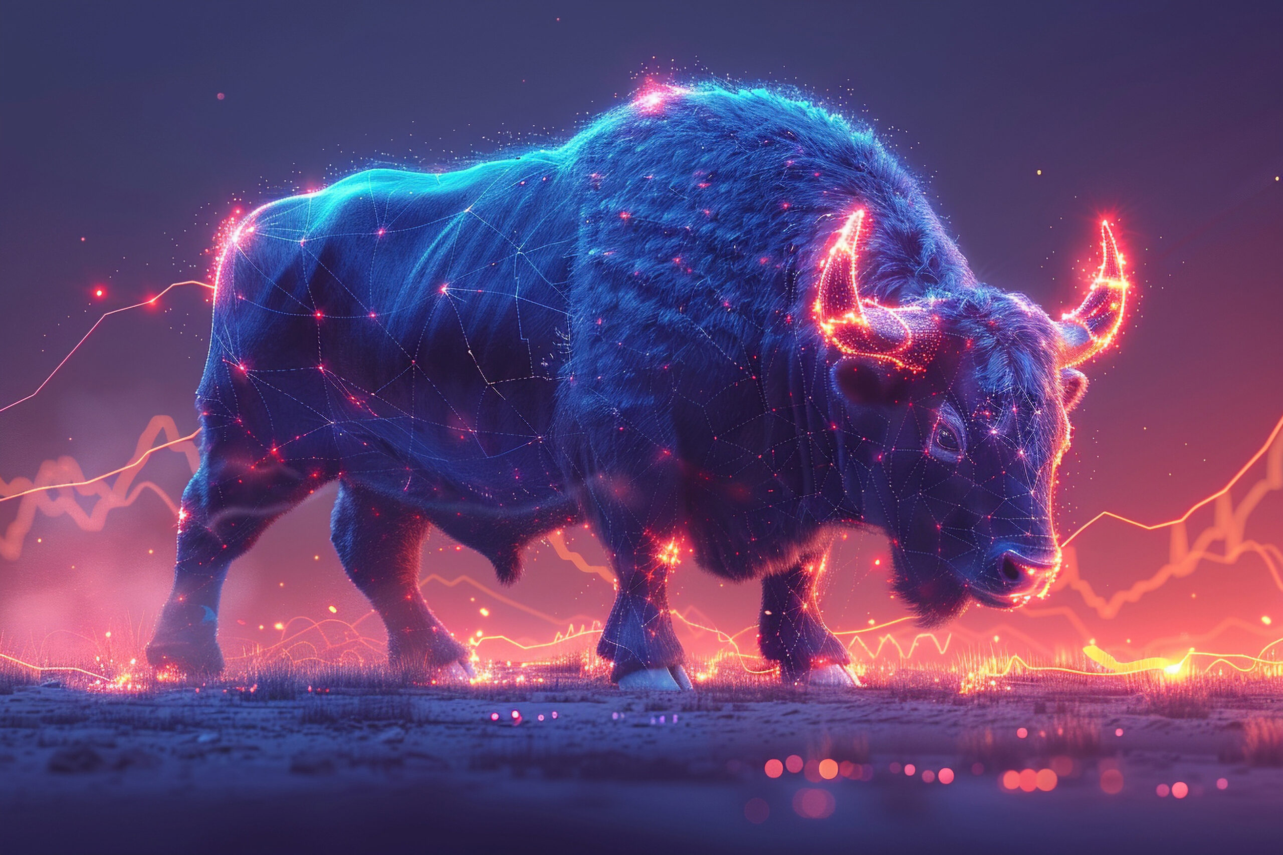Taurus and Parfin logos linked by secure digital nodes, representing a robust, institutional-grade blockchain infrastructure for global asset management.