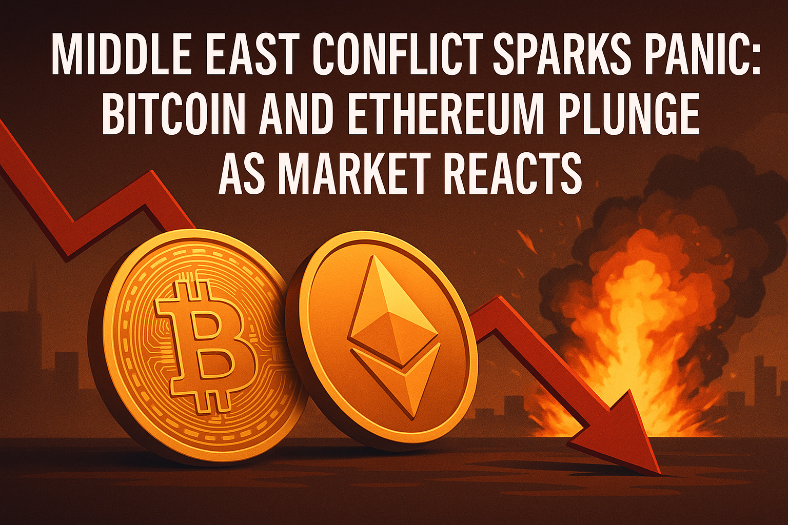 Middle East Conflict Sparks Panic: Bitcoin and Ethereum Plunge as Market Reacts