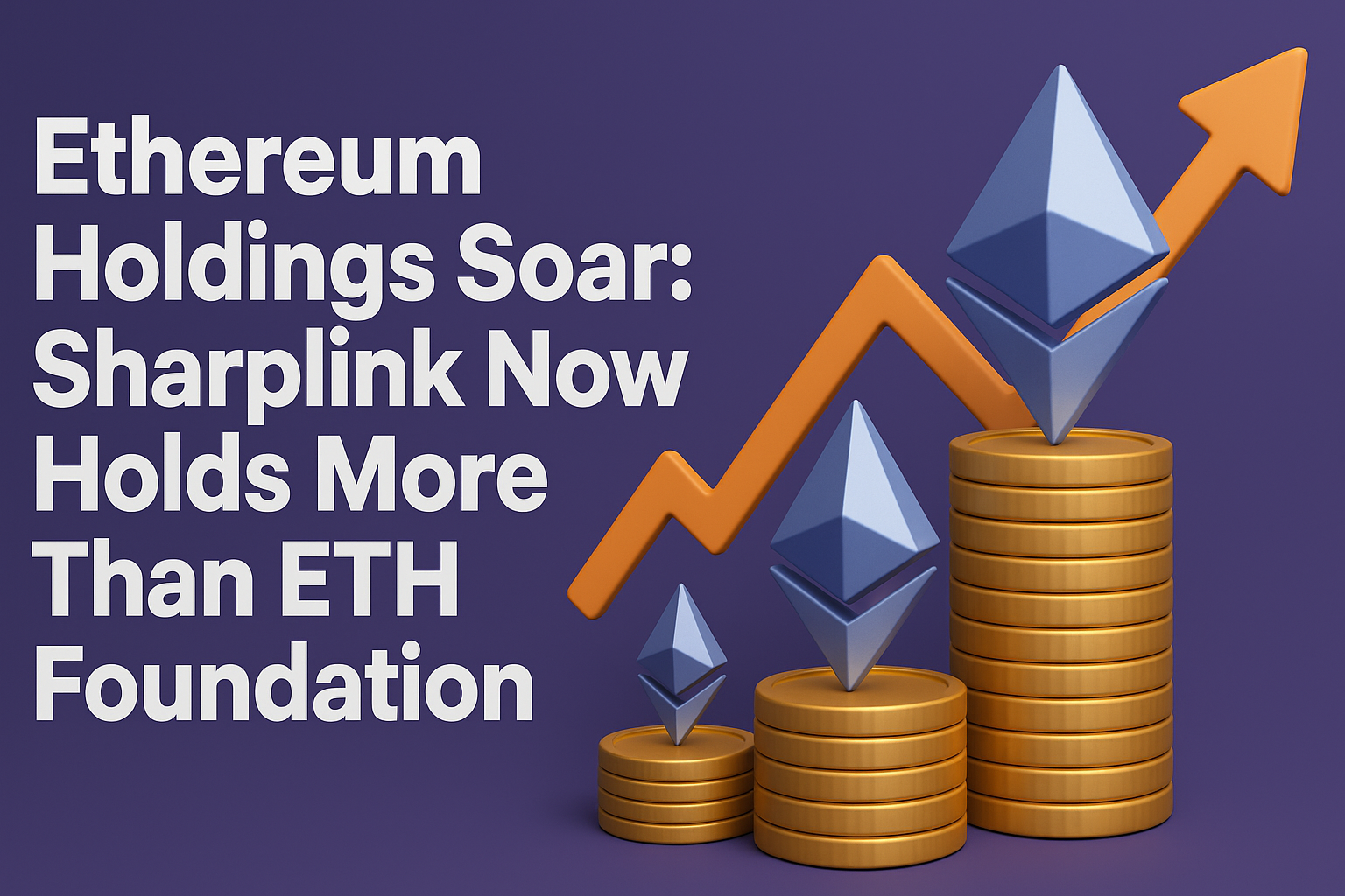 Ethereum Holdings Soar: Sharplink Now Holds More Than ETH Foundation