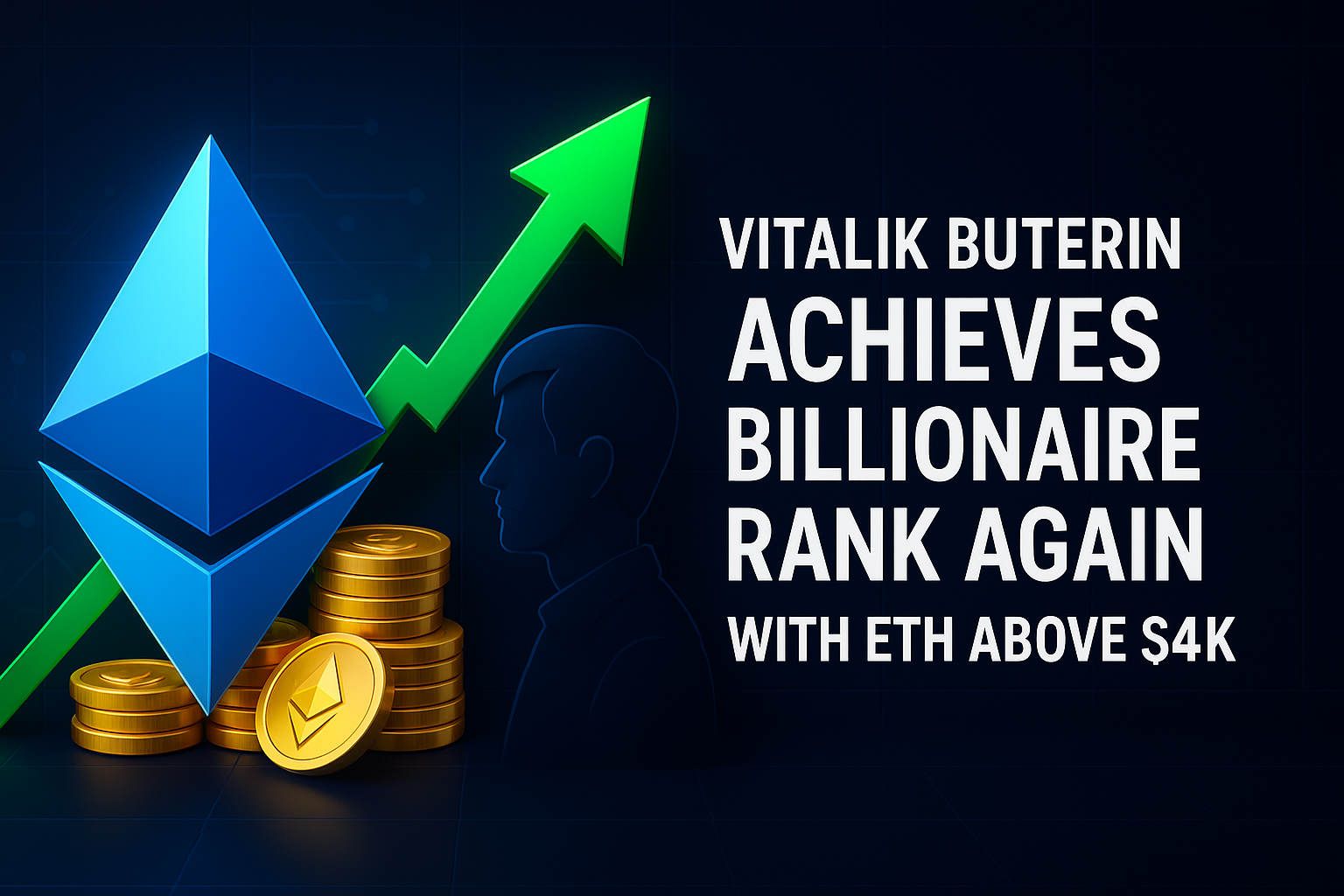 Vitalik Buterin Achieves Billionaire Rank Again with ETH Above $4K