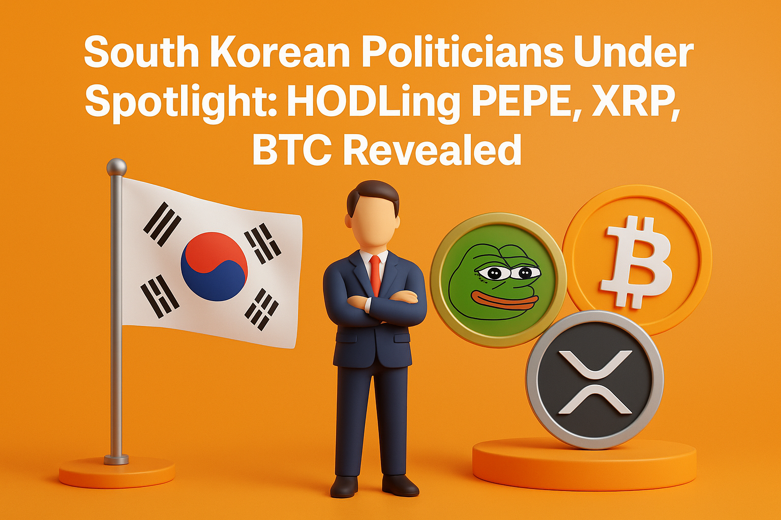 South Korean Politicians Under Spotlight: Holding PEPE, XRP, BTC Revealed