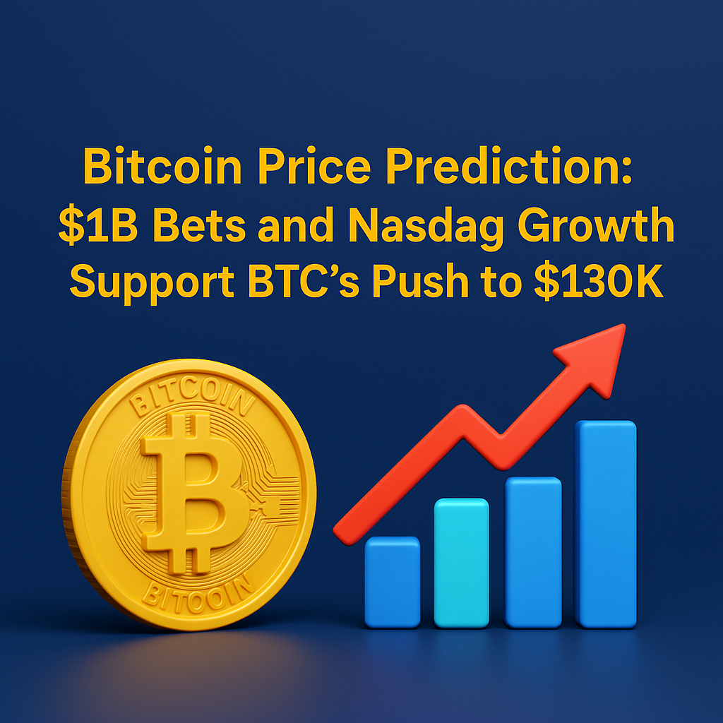 Bitcoin Price Prediction: $1B Bets and Nasdaq Growth Support BTC’s Push to $130K