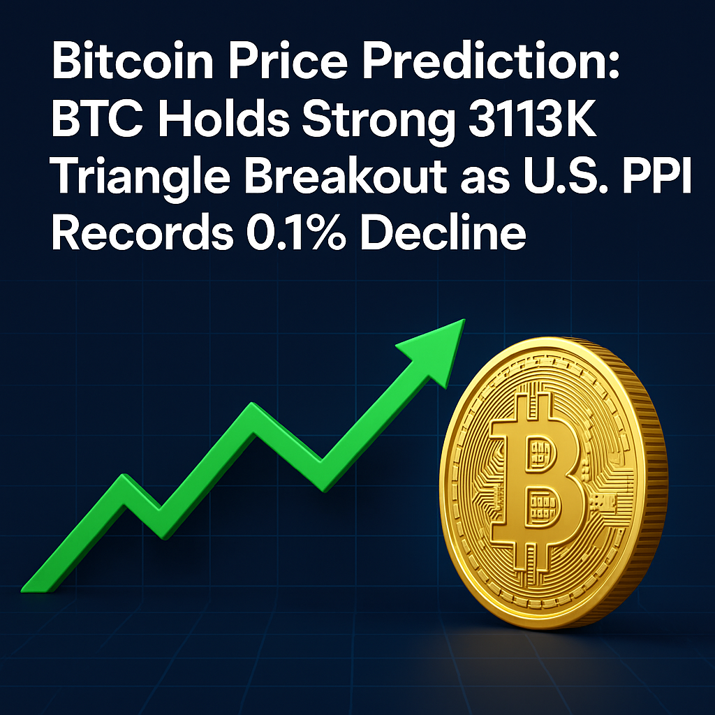 Bitcoin Price Prediction: BTC Holds Strong $113K Triangle Breakout as U.S. PPI Records 0.1% Decline