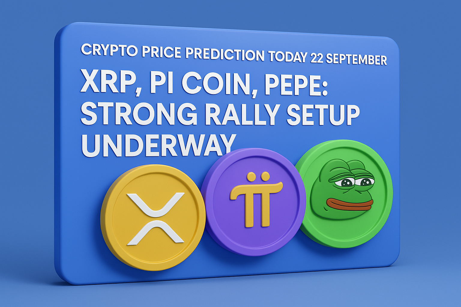 Crypto Price Prediction Today 22 September – XRP, Pi Coin, Pepe: Strong Rally Setup Underway