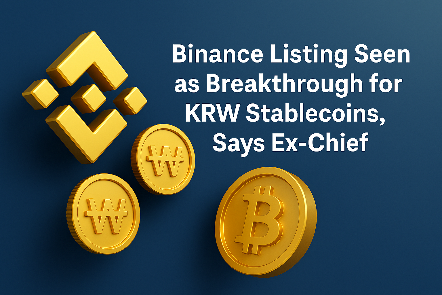 Binance Listing Seen as Breakthrough for KRW Stablecoins, Says Ex-Chief